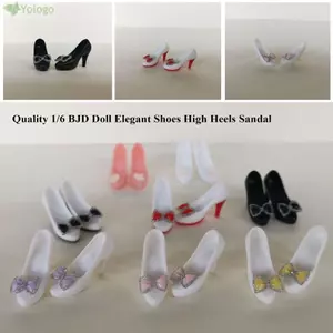 Giày Cao Gót Thanh Lịch YOLOGO, Phụ Kiện Búp Bê Dễ Thương Giày Búp Bê Nguyên Bản, Chất Lượng Nhiều Màu Chiều Dài 2cm Siêu Mẫu Giày Cho 1 / 6 BJD 30cm Búp Bê