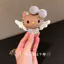 Hầu hết Khen ngợi Thiên Thần hello kitty Sang Trọng Quyến Rũ Dễ Thương Ngộ nghĩnh Đậu Mắt Hello Kitty Móc Khóa Cặp Đôi Giá Trị Cao Móc Khóa Hoạt Hình Dễ Thương Da Đen hello kitty Quà Tặng