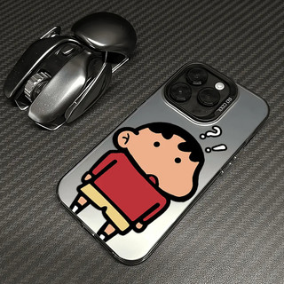 Dấu hỏi phong cách hoạt hình Shin-Chan Thích hợp cho iPhone 11 12 17 Pro Edge mềm chống sốc 13 ProMax 16 Pro XR 17 Pro Max 14 Pro 15 Pro 13 XS 16 11 Pro Vỏ bảo vệ điện thoại di động Silicon