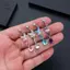 Nhẫn xỏ lỗ rốn bằng thép không gỉ thời trang hình bướm Zircon dành cho nữ Trang sức cơ thể [Mina]