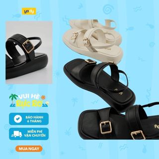 Giày dép sandal nữ quai ngang YODY thích hợp đi học đi chơi WCSE25S004