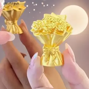Ziyulinyuk Mini Vàng Hoa Hồng Bó Hoa Trang Trí Handmade Kim Loại Nhân Tạo Hoa Tốt Nghiệp Quà Tặng Trang Trí Tiệc Quà Tặng Sinh Nhật Quà Tặng Ngày Lễ Tình Nhân VN
