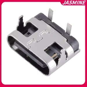 JASMINE 10 Cái 2 Pin Micro USB Loại C Kết Nối Soet USB 3.1 Type-C Nữ Power Ja Do Cho Điện Thoại Di Động Cổng Sạc JASMINE