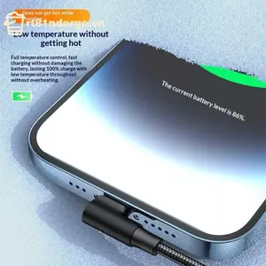 Cáp sạc nhanh GE 90 độ USB C 60W PD bện 1M Type C sang Type C cho điện thoại Huawei VN