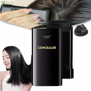 Thuốc nhuộm tóc YOLOGO Lược, Kem nhuộm tóc chống thấm nước màu đen, Chống mồ hôi Dễ sử dụng Thuốc nhuộm tức thì 2 trong 1 để che phủ tóc màu xám