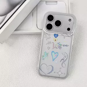 Cá heo tình yêu Thích hợp iPhone 17/16 trường hợp điện thoại 15/14 Frosted X chống rơi