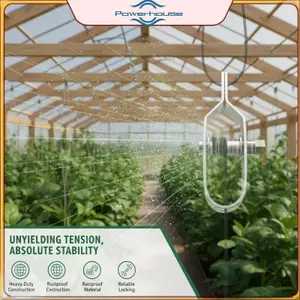 Phụ kiện chặt dây điện Bule cho dây thép gai 2mm Hàng rào trang trại chắc chắn Nhà kính Trellis nho Lắp đặt dễ dàng.