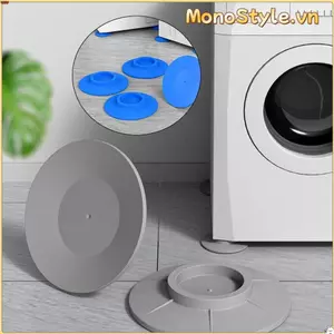 MONOSTYLE 4 Cái / bộ Miếng Lót Chống Sốc Máy Giặt, Thảm Chống Rung Cao Su Đa Năng, Miếng Lót Tắt Tiếng Chống Trơn Trượt