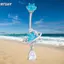 HFSHY Họa Tiết Vũ Trụ Bụng Nhẫn Thép Không Gỉ Sáng Bóng Pha Lê Zircon Dangle Trang Sức Cơ Thể Cho Kỳ Nghỉ Hè Du Lịch VN