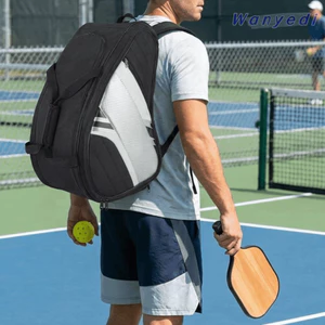 WANYEDI Túi Pickleball, Ba lô Vợt Pickleball Nhẹ Chống Thấm Nước, Có Ngăn Giày Dung Tích Lớn Mái Chèo Túi Bảo Quản Phụ Kiện Pickleball