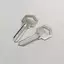 Bộ chìa khóa E118 nk 2 Pa Thép không gỉ bền bỉ Chống rỉ Kích thước chính xác cho phòng khách sạn Sử dụng sao chép chìa khóa [VN]