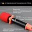 {TB & Bag} Hộp đựng micro chống trượt chống lăn có micrô Bộ vỏ xốp Bảo vệ Mic Giá đỡ tay áo thanh dưới cùng Vòng silicon.