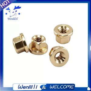 Bộ đai ốc trung tâm mặt bích M2 bằng đồng thau cho SCX30 RC Car- Nâng cấp các bộ phận cho hiệu suất xe RC