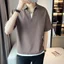 Áo thun polo Ice Silk Áo thun ngắn tay nam mùa hè mỏng giả Áo sơ mi hai mảnh cổ chữ v Áo thun nửa tay thông thường hàng đầu cho nam JMY