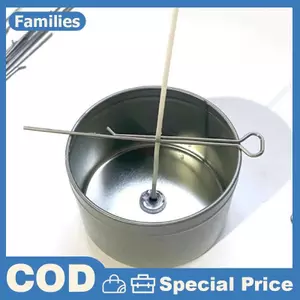 5-20 Chiếc 4.3 Inch Nến Wi Giá Đỡ Kẹp Wi Fixer Thép Không Gỉ Giá Đỡ Để Làm Nến Kim Loại Wi Tập Trung Thiết Bị Dụng Cụ