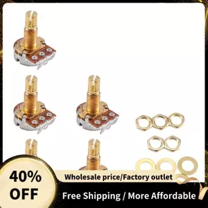 Guitar Potentiometer Âm lượng âm thanh & Âm thanh Nồi Điều khiển công tắc A500k Trục chia côn Chiết áp Gói vàng 5
