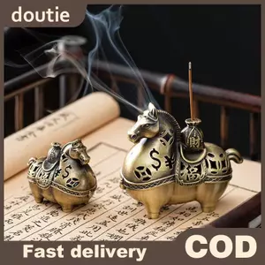Doutie Năm Ngựa Làm Giàu Hương Đốt Hương Thơm Đốt Gỗ Đàn Hương Đĩa Hương Đốt Thủ Công VN