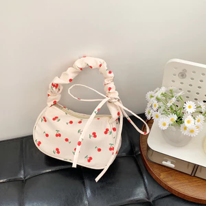 Tươi Ngọt Túi Xách Nữ 2025 Hoa Thời Trang Vải Nylon Túi Đeo Vai Thời Trang Nách Túi 7.6 VZAN