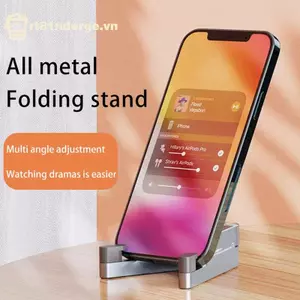 GE Đa Năng Nhôm Giá Đỡ Điện Thoại Di Động Có Thể Gập Lại Để Bàn Gắn Cho Máy Đọc Điện Tử Máy Tính Bảng Hỗ Trợ Điện Thoại Braet Đứng VN