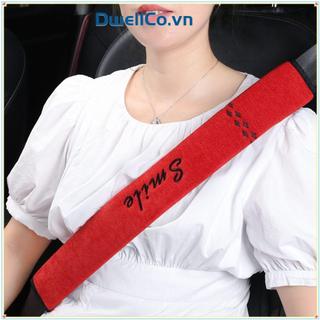 Vỏ dây đai an toàn ô tô DWELLCO, Tấm đệm vai đai an toàn ô tô Chenille có thể điều chỉnh, Tấm bảo vệ vai bền bỉ Phụ kiện nội thất ô tô Cosy Người lớn