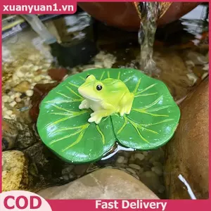 Trang trí sân vườn ếch nhựa XUAN, Trang trí động vật thực tế, Điêu khắc ếch trang trí Sử dụng trong nhà và ngoài trời, Hoàn hảo cho gia đình, ban công VN