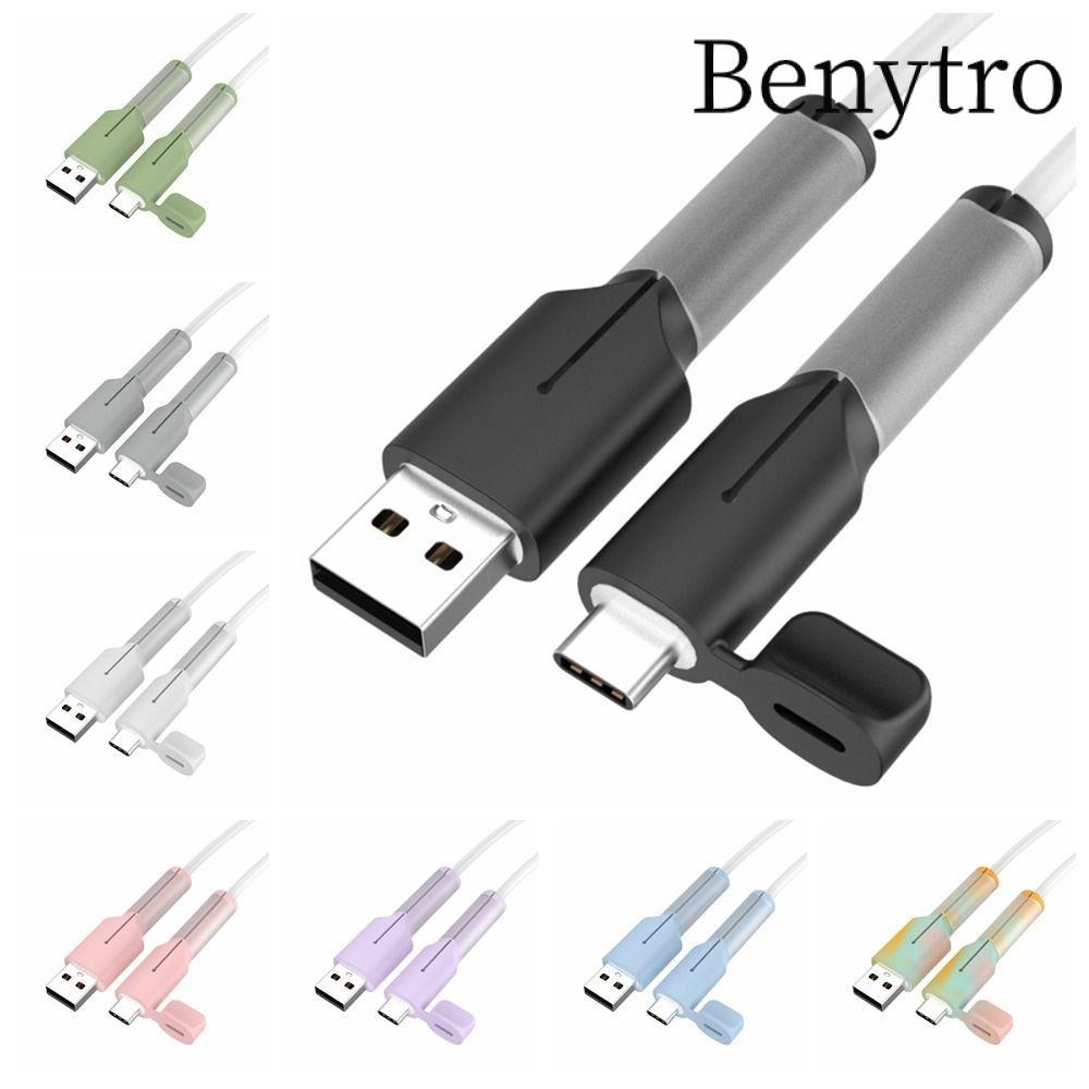 Mũ bảo vệ cáp sạc BENYTRO, Vỏ bảo vệ cáp silicon chống bụi, Phụ kiện tiết kiệm dây loại C Vỏ silicon