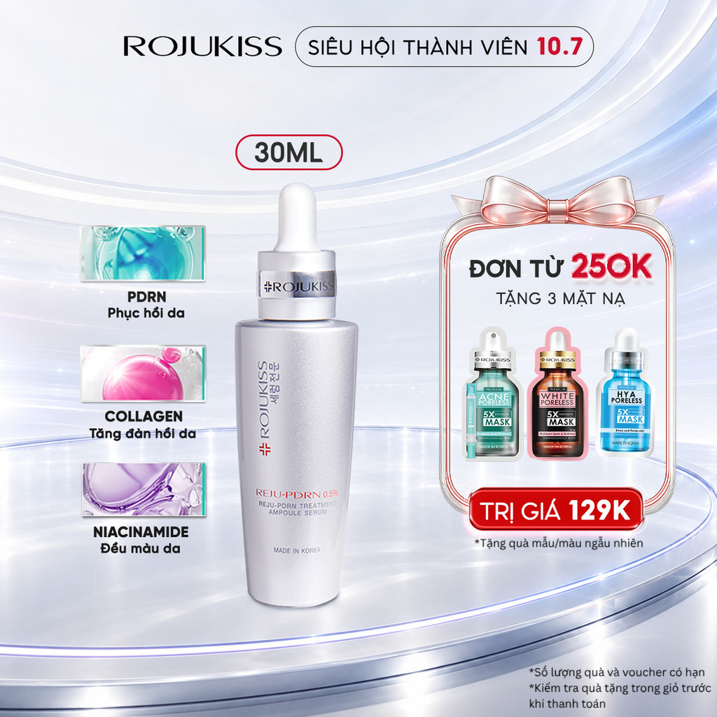 Serum Phục Hồi Da REJU-PDRN Rojukiss REJU-PDRN Treatment Ampoule Serum 30 Ml