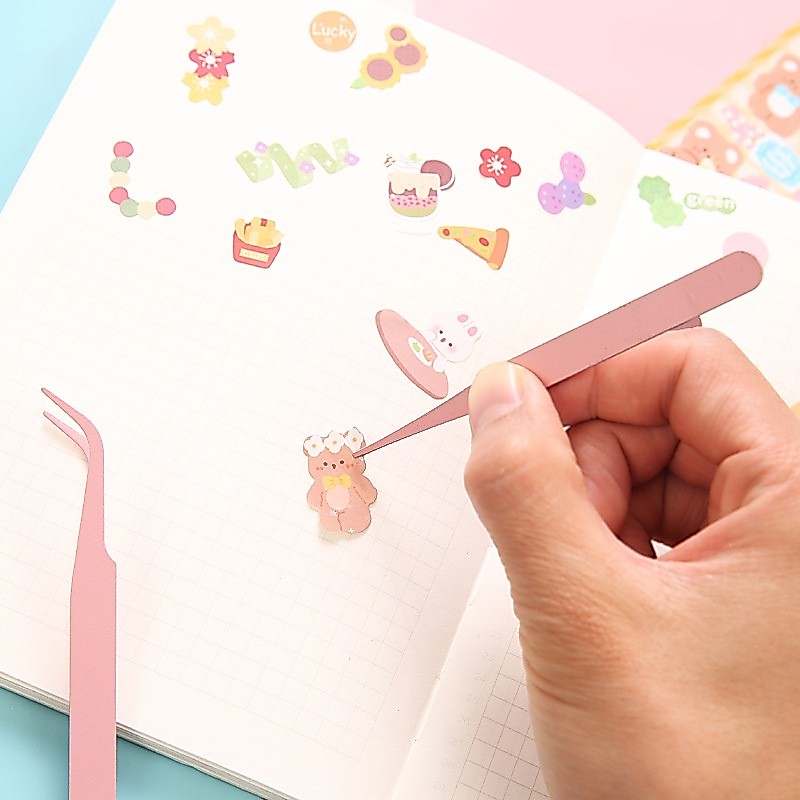 [HCM] Nhíp Gắp Sticker, Linh Kiện Nhỏ Màu Macaron, Nhíp Cầm Gắp Đa Năng--Giacomo | BigBuy360 - bigbuy360.vn