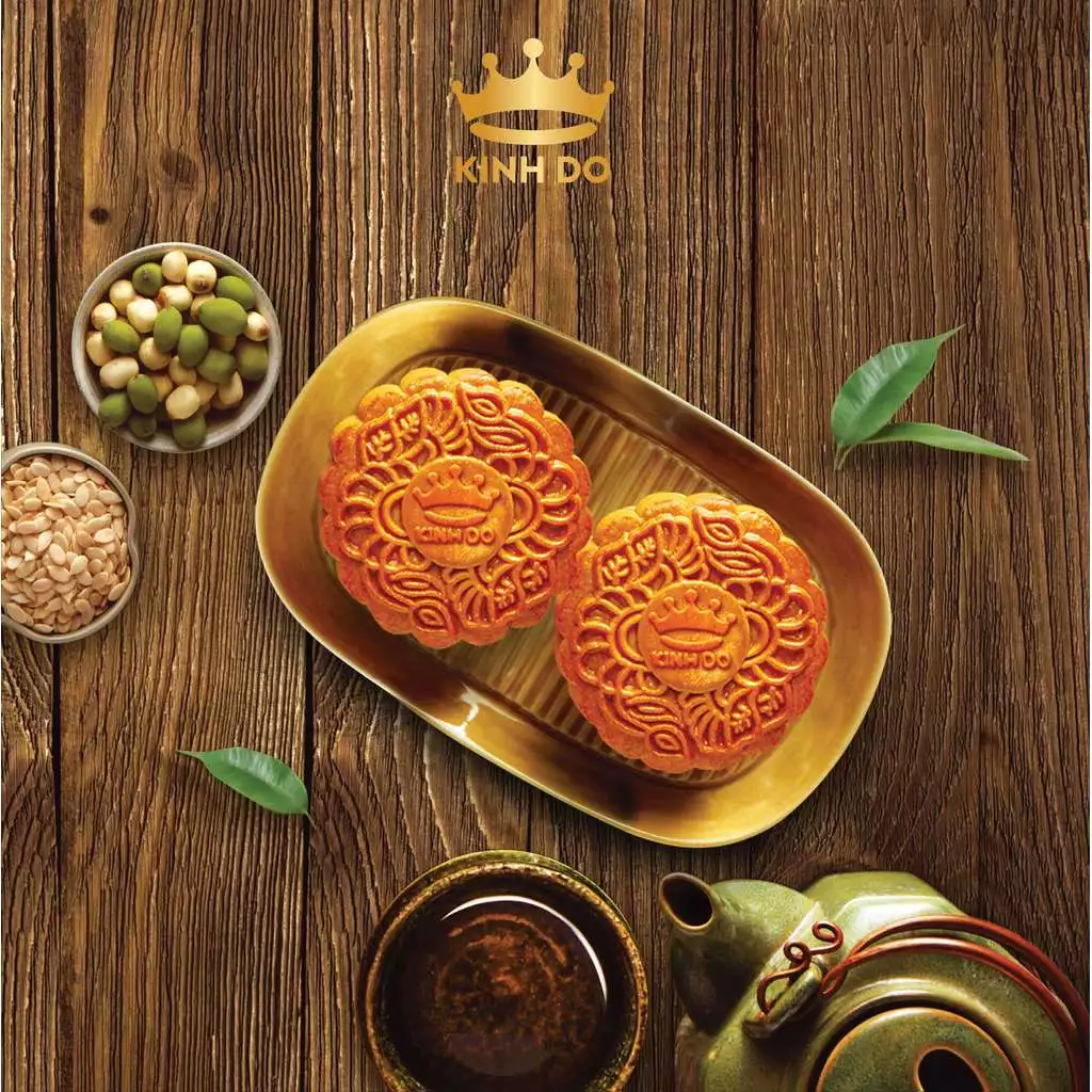 Hộp 2 bánh trung thu Kinh Đô "Team Thập Cẩm" 1 trứng 150g - Chọn vị