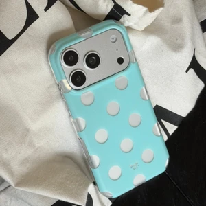 Ốp điện thoại mềm màu xanh lá cây bạc hà chấm bi mờ cho iPhone 17ProMax 16Pro 15Pro Max Chống rơi