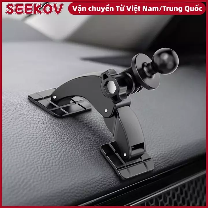 Giá đỡ đầu bi SEEKOV, Đế dính kép Giá đỡ điện thoại 17mm, Đế thay thế Giá đỡ có thể điều chỉnh Giá đỡ điện thoại di động xoay 360 độ Giá đỡ hỗ trợ bảng điều khiển ô tô
