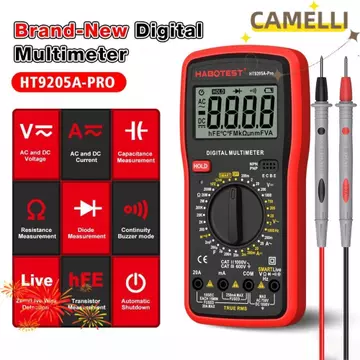 Đồng hồ vạn năng cầm tay CAMELLIK3, Bảo vệ quá tải Đồng hồ vạn năng kỹ thuật số có độ chính xác cao, Màn hình LCD Đồng hồ vạn năng điện bằng nhựa cầm tay Sửa chữa điện tử