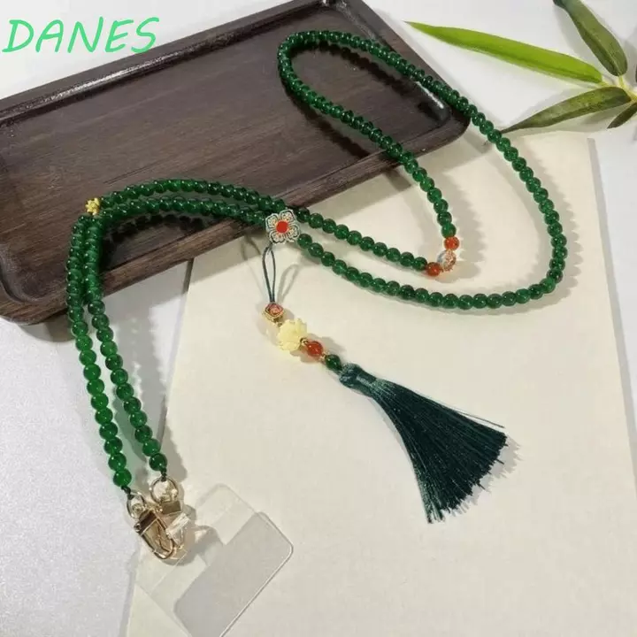 FRBFRB Móc Treo Điện Thoại Chống Mất, Dây Xích Điện Thoại Đeo Ngang Phong Cách Trung Hoa Đính Hạt, Dây Đeo Điện Thoại Bền Có Thể Điều Chỉnh Dây Điện Thoại Dài Vỏ Điện Thoại Phụ Kiện