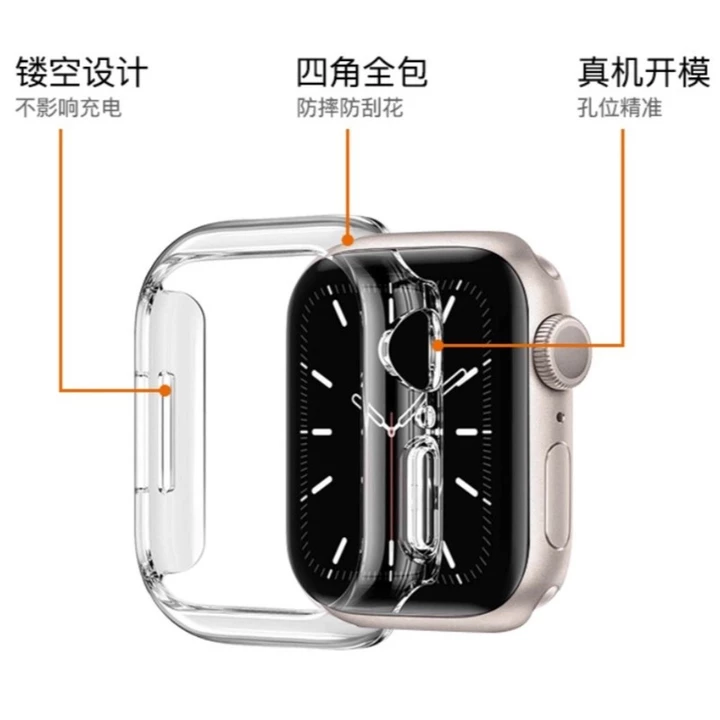 Thích hợp cho đồng hồ Huaqiangbei S10Ultra3 Vỏ bảo vệ đồng hồ thông minh s10ultra4 / 5 / 6 / 7 Vỏ silicon bán gói Vỏ trong suốt Đồng hồ điện thoại Đồn – 3