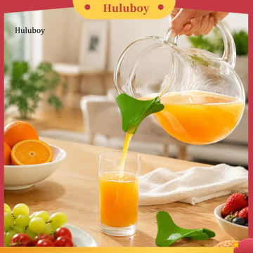 Huluboy| Dụng cụ nấu ăn vòi chậu silicon cho chất lỏng Dụng cụ rót phễu nhà bếp bằng silicon có cạnh không rách Công cụ chuyển chất lỏng nóng cấp thực phẩm Chống trượt cho nồi cho đông nam