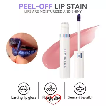 ATSOD Lip Stain Tint, Hình xăm lột da chống thấm nước, Dưỡng ẩm kim loại lâu trôi Son bóng dưỡng ẩm Sử dụng mỹ phẩm