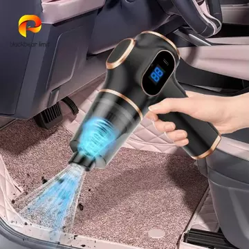 Máy hút bụi ô tô BLACKBEAR LIMIT, Màn hình LCD Máy hút bụi không dây sử dụng kép, Hút mạnh 120W Hút cao 4500Pa Máy hút bụi cầm tay công suất cao Vệ sinh văn phòng