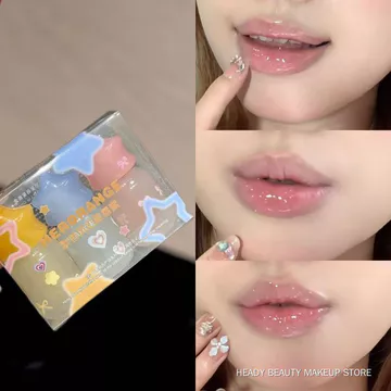 HERORANGE Milky Star Lip Gloss, Moisturizing Hydrating Lip Oil, Watery Clear Gloss Effect, Plumping Lip Primer for Layering Makeup HERORANGE Son bóng dưỡng môi Milky Star, dầu dưỡng ẩm cho môi, hiệu ứ