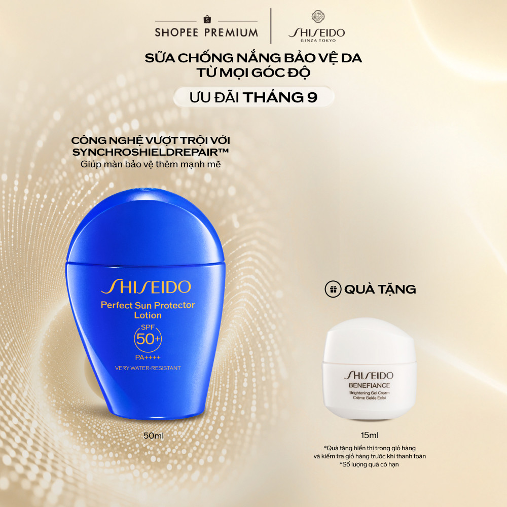 Sữa chống nắng dưỡng da Shiseido GSC Perfect Sun Protector Lotion SPF50+ 50ml