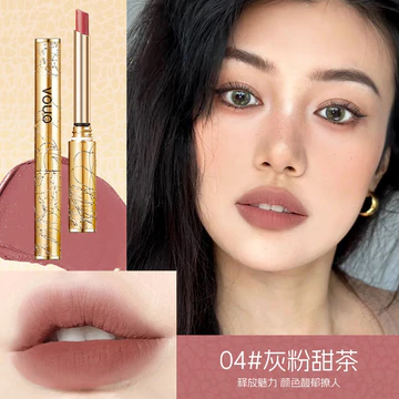 VOUO Soft Mist Non-Stick Cup Lipstick Chống thấm nước Trang điểm-Holding Matte Velvet Lipstick Non-Fade Non-Stick Cup E-Commercial Hot-bán Phong cách 9