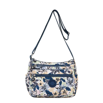 Women's Canvas Crossbody Bag – Multi-Pocket, Mini