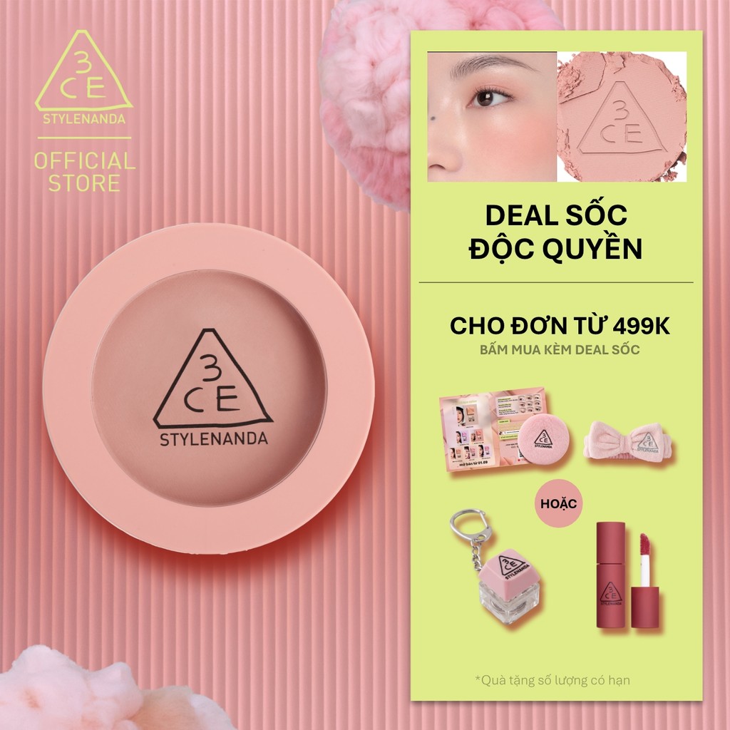 [CÓ MÀU MỚI] Phấn Má Hồng Mịn Lì 3CE Face Blush 5.5g