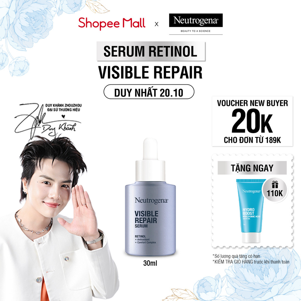 Serum Retinol Chống Lão Hóa Giảm Nhăn Neutrogena® Visible Repair Serum (30ml)