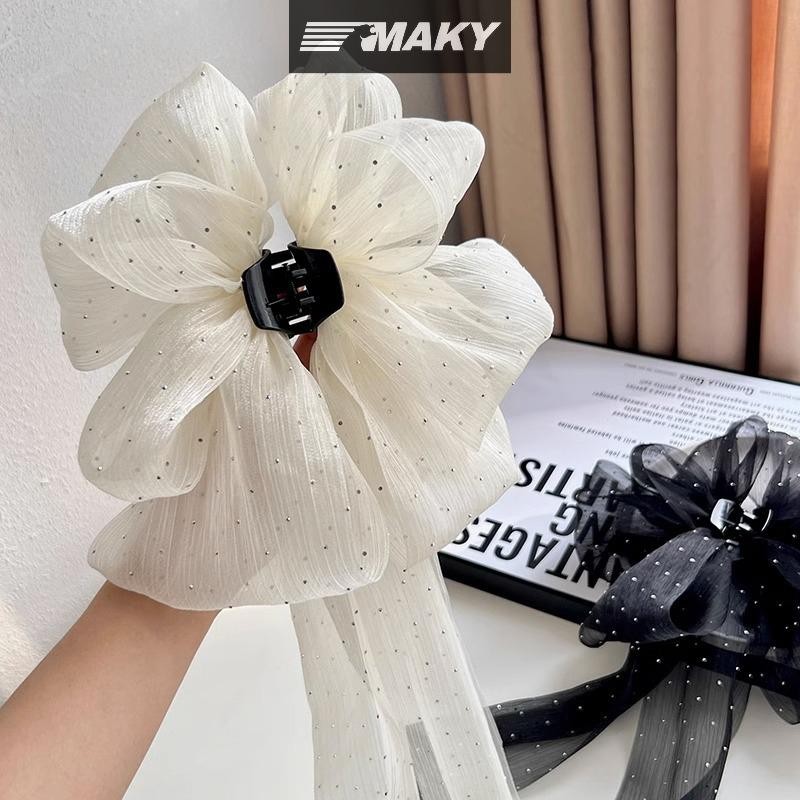 Newwellknownepic Thời Trang Nơ Lớn Vuốt Tóc Kẹp Siêu Cổ Tích Tính Khí Mũ Đội Đầu Nữ Ngọt Ngào Phụ Kiện Tóc VN