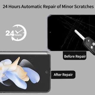 1-2 Chiếc Điện Thoại Hydrogel Phim Cho Tecno Phantom V Flip 2 Chống Trầy Xước Điện Thoại Có Thể Gập Lại Bảo Vệ Màn Hình Cho Infinix Zero Flip HD Phim Mềm Trong Suốt