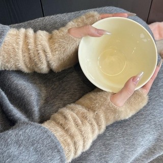 JKDESIGN Arm Warmer - Lông Cừu Mềm Mại, Ấm Áp Cho Công Việc Và Học Tập