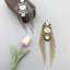 Trang sức handmade vai thổ cẩm tua rua, phù hợp làm phụ kiện quần áo và decorate thời trang