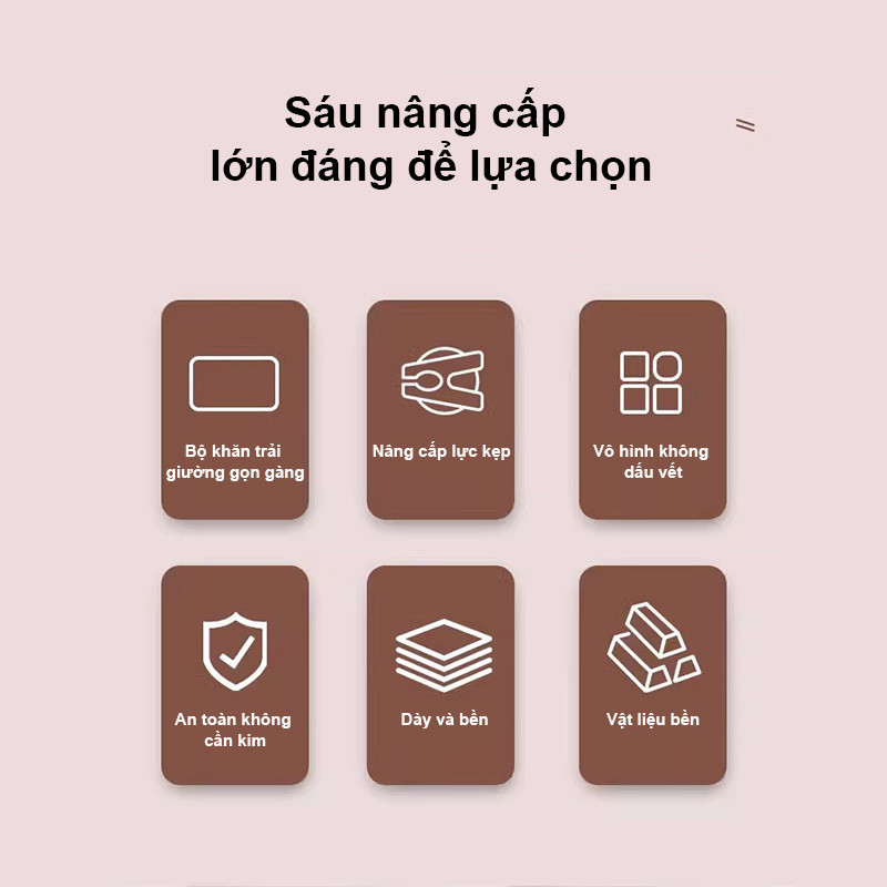 Kẹp Ga Giường Cố Định Vô Hình – Chống Xô Lệch, Chống Trượt, Giữ Ga Chắc Chắn Cho Mọi Loại Giường