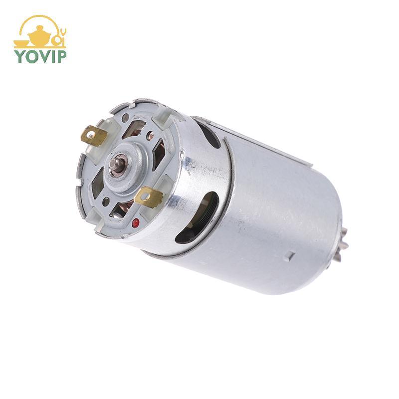 YOVIP Động cơ chải 9 răng 18/24V cho tông đơ hàng rào, loại D, phụ kiện dụng cụ điện