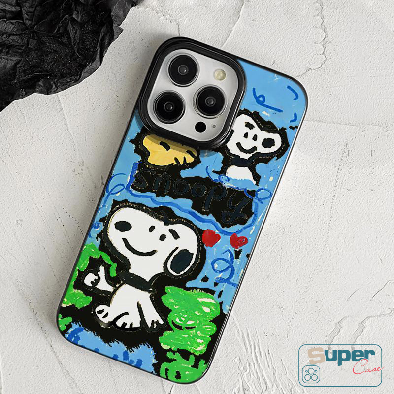 Ốp Lưng Tương Thích Cho IPhone 17 15 13 11 16 14 12 Pro Max Air 14 17 13 12 16 15 Pro 14 6s 7 8 16 15 Plus XR X XS Max SE 2020 Thời Trang Mèo Con Đậu Phộng Bìa mềm Snoopy